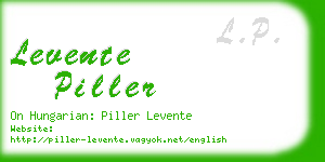 levente piller business card